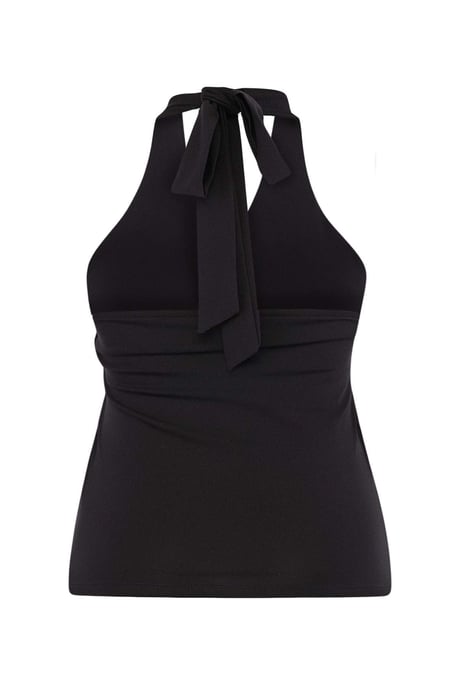 Trendyol Curve Dam Svart Enfärgad Ärmlös Figursydd Plus size Blusar - Image 2