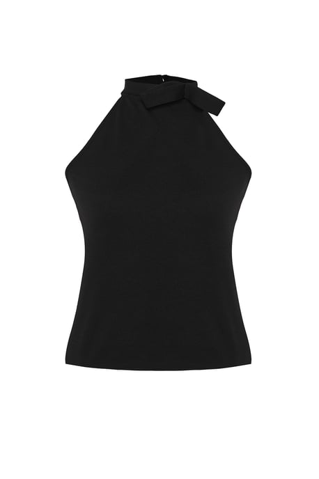 Trendyol Curve Dam Svart Enfärgad Ärmlös Figursydd Plus size Blusar - Image 5
