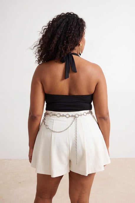 Trendyol Curve Dam Svart Enfärgad Ärmlös Figursydd Plus size Blusar - Image 2