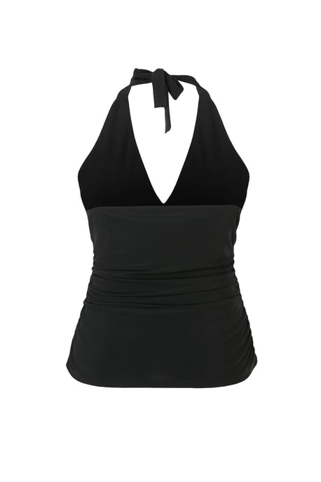Trendyol Curve Dam Svart Enfärgad Ärmlös Figursydd Plus size Blusar - Image 5