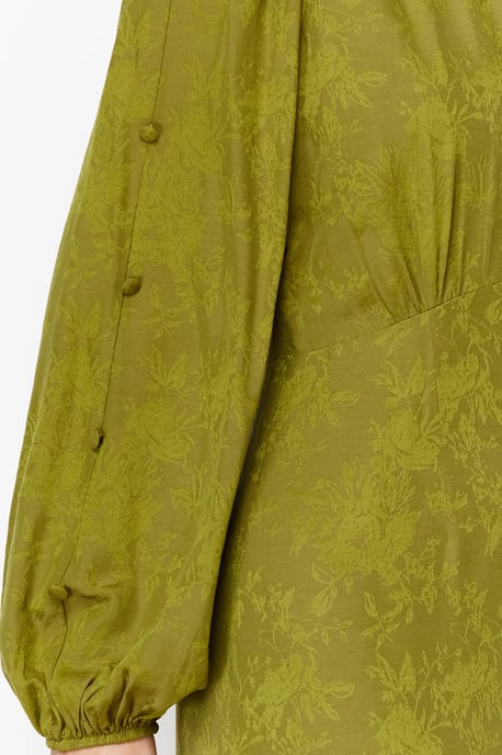 Trendyol Modest Women's Khaki Floral Maxi Long Casual Skater Modest Dresses - Image 3