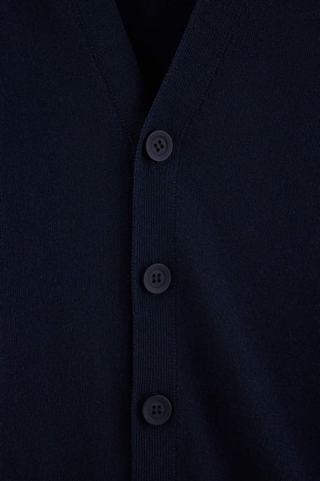 TRENDYOL MAN Men's Dark blue Plain Long Regular fit Plus Size Cardigans - Image 5