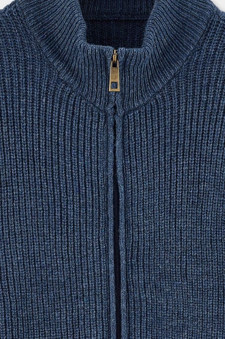TRENDYOL MAN Men's Blue Plain Long Regular fit Cardigans - Image 4