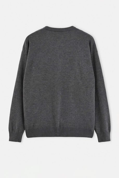 TRENDYOL MAN Men's Gray Plain Long Oversize Cardigans - Image 3