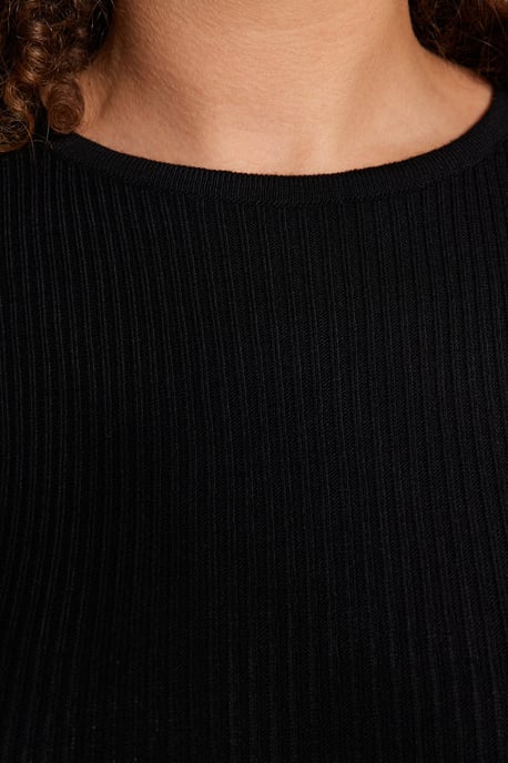 Trendyol Curve Dam Svart Randig Kort / Mini Lång Casual Bodycon Plus size Klänning - Image 3