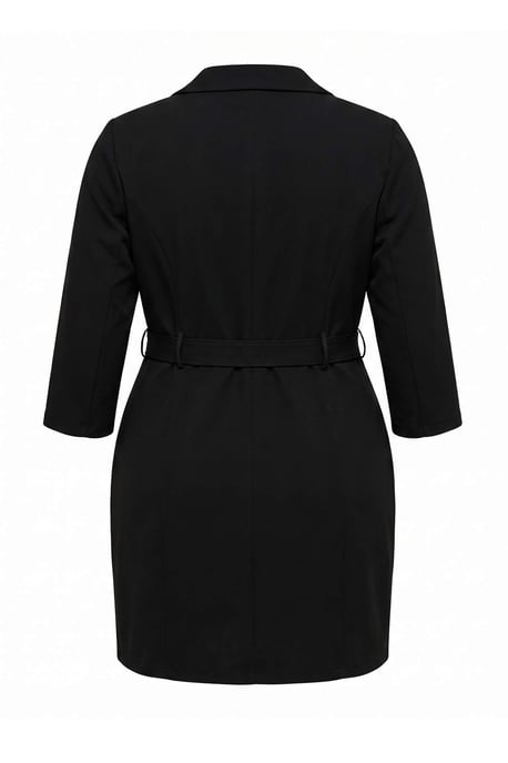 Trendyol Curve Dam Svart Enfärgad Kort / Mini Trekvartsärm A-linje Plus size Klänning - Image 5
