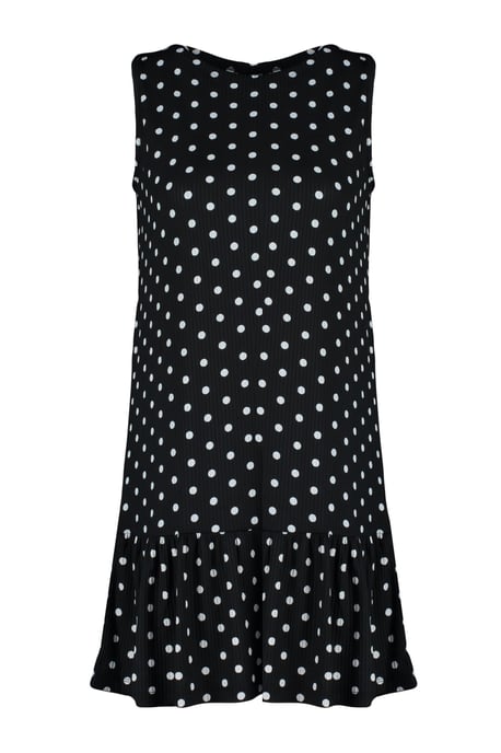 TRENDYOLMİLLA Dames Zwart Bloemen Kort / Mini Mouwloos Casual Recht Jurken - Image 5