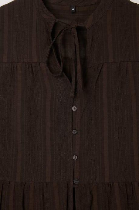 Trendyol Curve Dam Brun Enfärgad Ärmlös Figursydd Plus size Blusar - Image 5