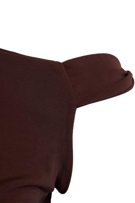 Trendyol Curve Dam Brun Enfärgad Ärmlös Figursydd Plus size Blusar - Image 5