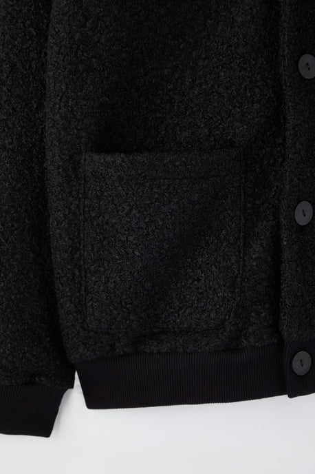 TRENDYOL MAN Men's Black Plain Long Oversize Cardigans - Image 5