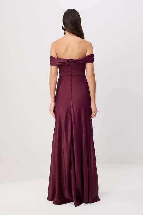 TRENDYOLMİLLA Dames Paars Effen Maxi Mouwloos Skater Jurken - Image 3