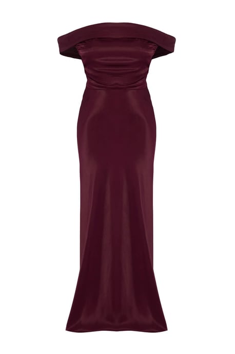 TRENDYOLMİLLA Dames Paars Effen Maxi Mouwloos Skater Jurken - Image 4