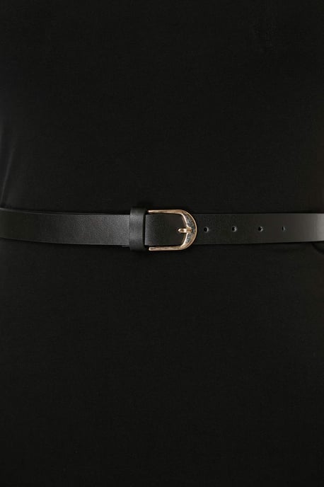 Trendyol Curve Dam Svart Enfärgad Maxi Ärmlös A-linje Plus size Klänning - Image 5