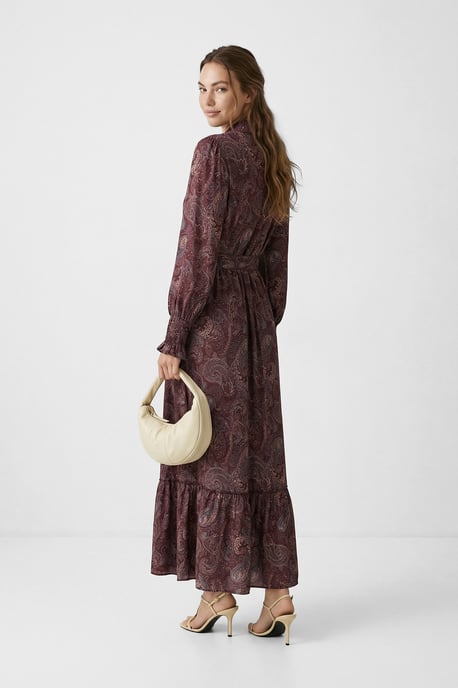 Trendyol Modest Dames Paars Paisley Maxi Lang A-lijn Modest Jurken - Image 2