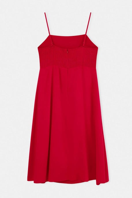 Trendyol Curve Dam Röd Enfärgad Maxi Ärmlös Kväll / Vardag A-linje Plus size Klänning - Image 5