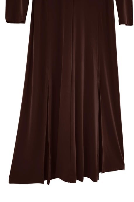 Trendyol Curve Dam Brun Enfärgad Maxi Lång Kväll / Vardag A-linje Plus size Klänning - Image 5