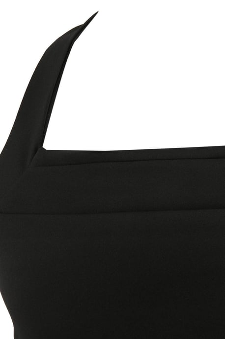 Trendyol Curve Dam Svart Enfärgad Maxi Ärmlös Elegant/Kväll Rak Plus size Klänning - Image 3
