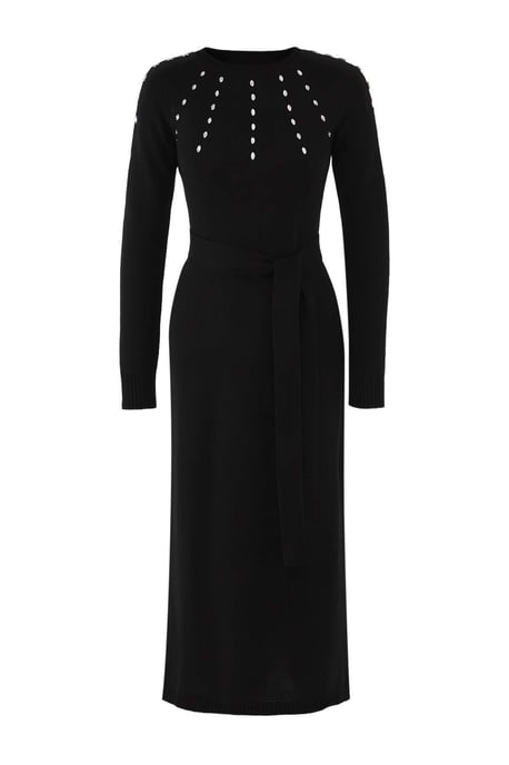 Trendyol Modest Dames Zwart Effen Maxi Lang Stijlvol/Avond A-lijn Modest Jurken - Image 4