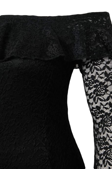 Trendyol Curve Dam Svart Enfärgad Maxi Lång A-linje Plus size Klänning - Image 4