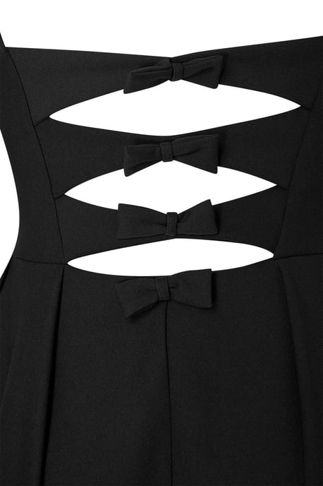 Trendyol Curve Dam Svart Enfärgad Maxi Ärmlös Fest A-linje Plus size Klänning - Image 4