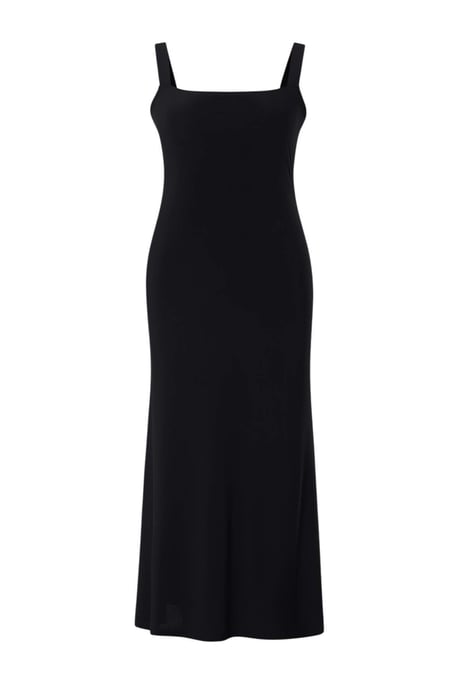 Trendyol Curve Dam Svart Enfärgad Maxi Ärmlös Casual Sjöjungfru Plus size Klänning - Image 3