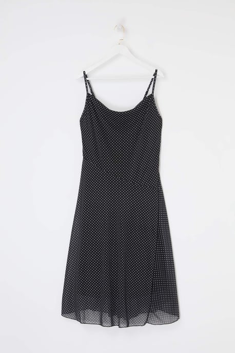 Trendyol Curve Dames Zwart Geruit Maxi Mouwloos Casual A-lijn Grote maten Jurk - Image 3