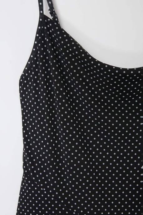 Trendyol Curve Dames Zwart Geruit Maxi Mouwloos Casual A-lijn Grote maten Jurk - Image 5