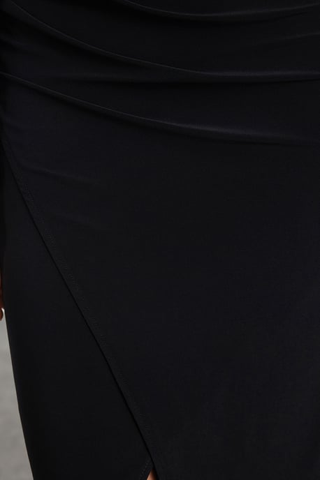 TRENDYOLMİLLA Dames Zwart Effen Maxi Lang Avond / Dagelijks Bodycon Jurken - Image 3