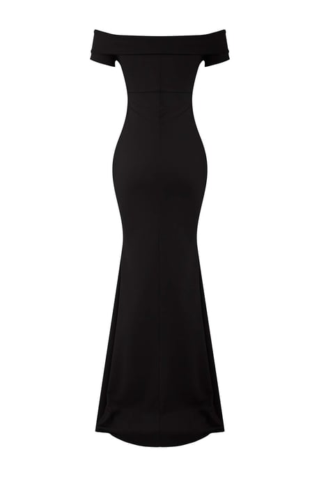 TRENDYOLMİLLA Dames Zwart Effen Maxi Kort Stijlvol/Avond Zeemeermin Avond & Gala Jurk - Image 5