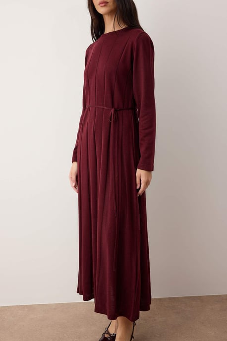 Trendyol Modest Dames Paars Effen Maxi Lang Casual A-lijn Modest Jurken - Image 2