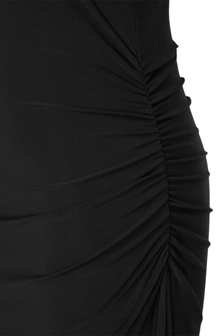 Trendyol Curve Dam Svart Enfärgad Maxi Ärmlös Casual Bodycon Plus size Klänning - Image 5