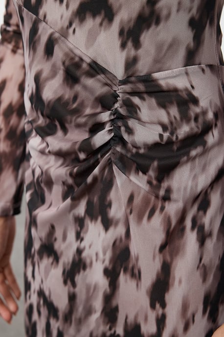 TRENDYOLMİLLA Dames Bruin Bloemen Maxi Lang Casual A-lijn Jurken - Image 3