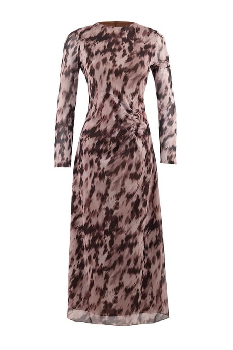 TRENDYOLMİLLA Dames Bruin Bloemen Maxi Lang Casual A-lijn Jurken - Image 5