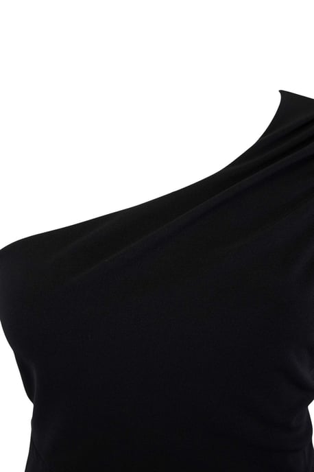 Trendyol Curve Dam Svart Enfärgad Maxi Ärmlös Examen / Bal Rak Plus size Klänning - Image 5