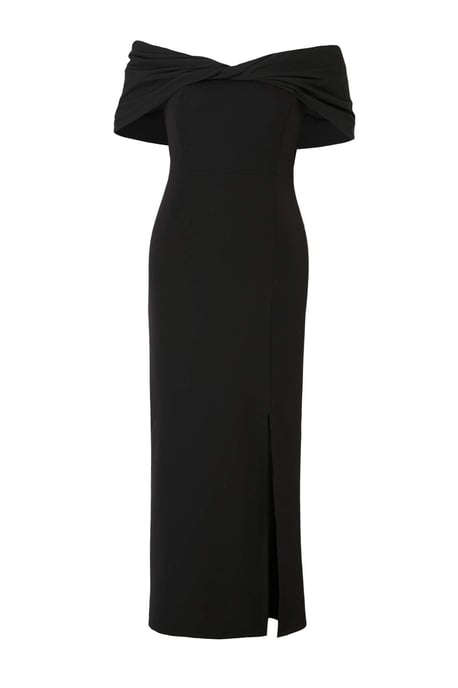 Trendyol Curve Dam Svart Enfärgad Maxi Ärmlös Examen / Bal Bodycon Plus size Klänning - Image 4