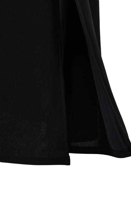 Trendyol Curve Dam Svart Enfärgad Maxi Ärmlös A-linje Plus size Klänning - Image 3