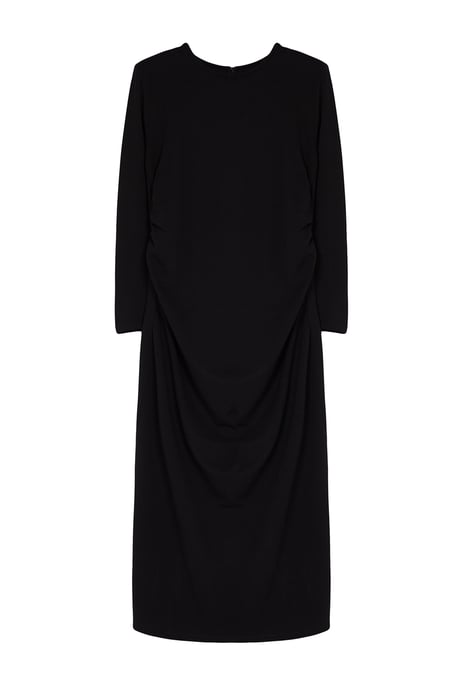 Trendyol Curve Dames Zwart Effen Maxi Lang Casual Recht Grote maten Jurk - Image 5