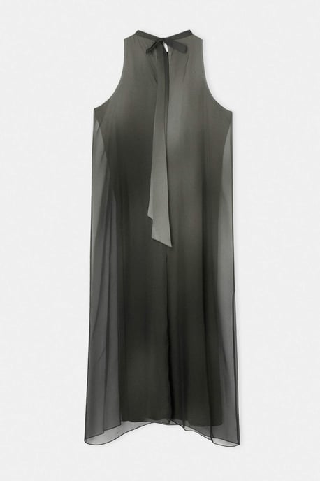 Trendyol Curve Dam Grön Batikmönster Maxi Ärmlös Casual A-linje Plus size Klänning - Image 4