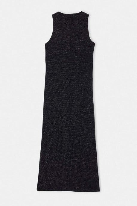 Trendyol Curve Dam Svart Enfärgad Maxi Ärmlös Bodycon Plus size Klänning - Image 4