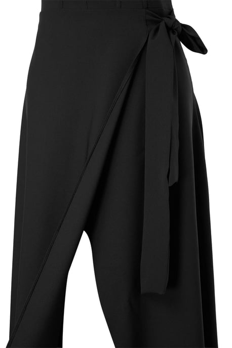 Trendyol Curve Dam Svart Enfärgad Maxi Ärmlös Fest A-linje Plus size Klänning - Image 4