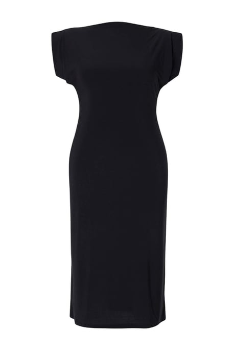 Trendyol Curve Dam Svart Enfärgad Maxi Ärmlös Casual Bodycon Plus size Klänning - Image 3