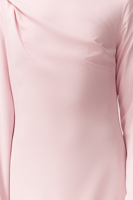Trendyol Modest Dames Roze Effen Maxi Lang Stijlvol/Avond Recht Modest Avond Jurken - Image 3