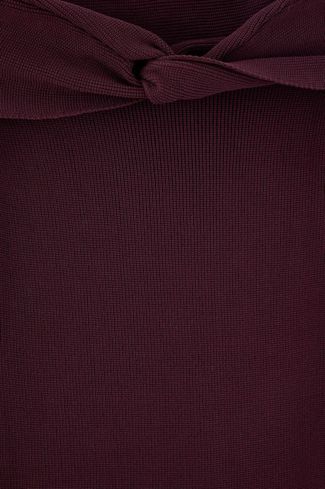 TRENDYOLMİLLA Women's Purple Plain Maxi Long Bodycon Dresses - Image 5