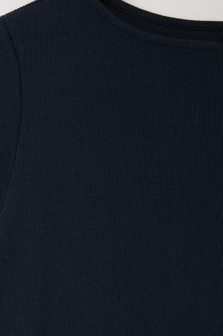 Trendyol Curve Dam Mörkblå Enfärgad Maxi Ärmlös Casual A-linje Plus size Klänning - Image 4