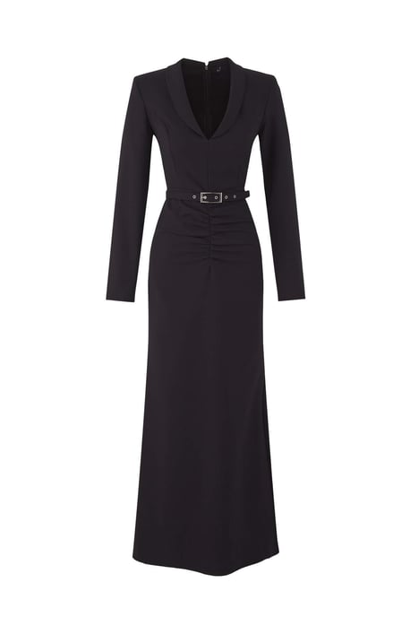 TRENDYOLMİLLA Dames Zwart Effen Maxi Lang Diploma-uitreiking / Gala Zeemeermin Avond & Gala Jurk - Image 4