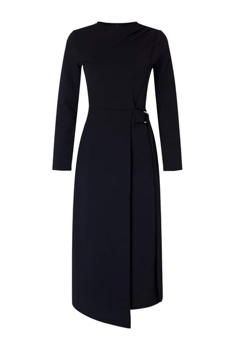 Trendyol Modest Dames Zwart Effen Maxi Lang Zakelijk A-lijn Modest Jurken - Image 4