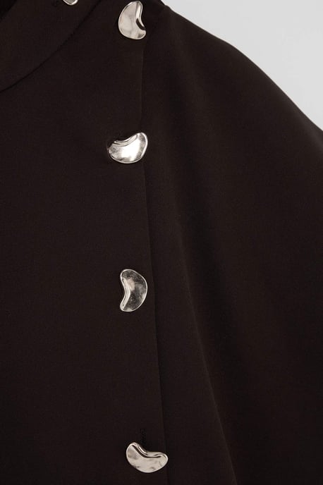Trendyol Curve Dam Brun Enfärgad Maxi Ärmlös A-linje Plus size Klänning - Image 5