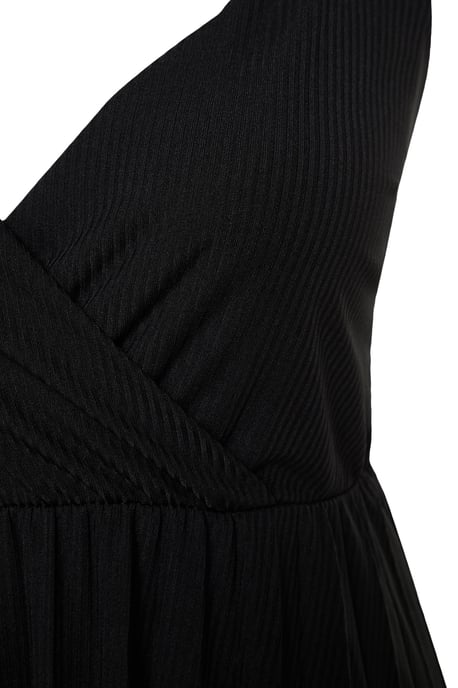 Trendyol Curve Dam Svart Enfärgad Midi Ärmlös Casual A-linje Plus size Klänning - Image 5