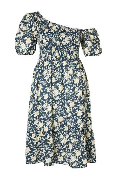 Trendyol Curve Dam Grön Enfärgad Midi Kort Casual A-linje Plus size Klänning - Image 5