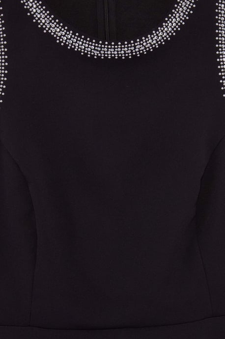 Trendyol Curve Dam Svart Enfärgad Midi Ärmlös Elegant/Kväll A-linje Plus size Klänning - Image 5